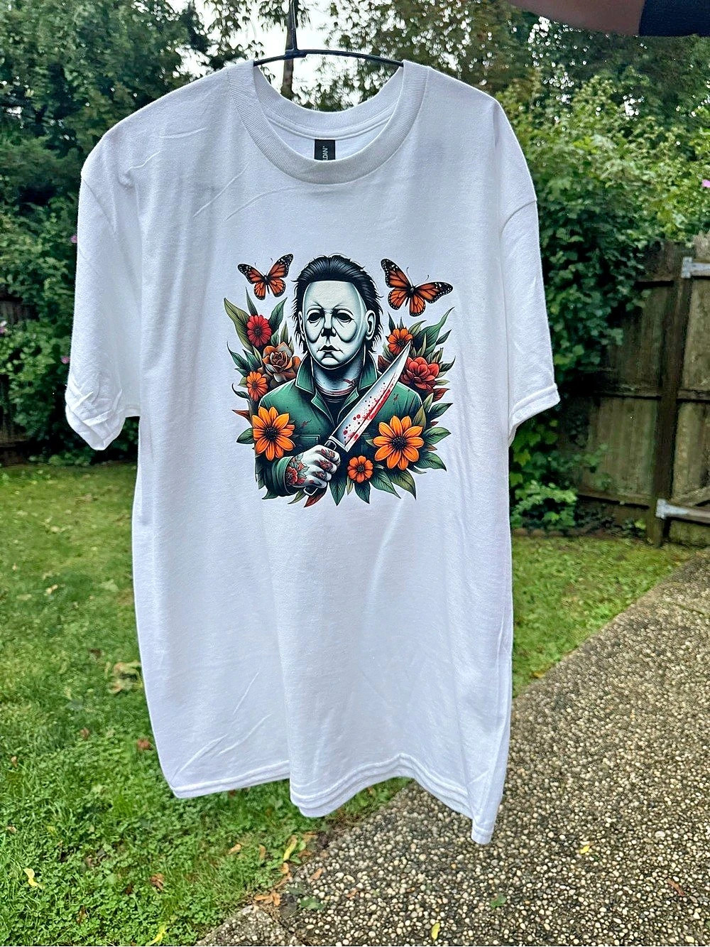Gildan Graphic Short Sleeve Tee in White